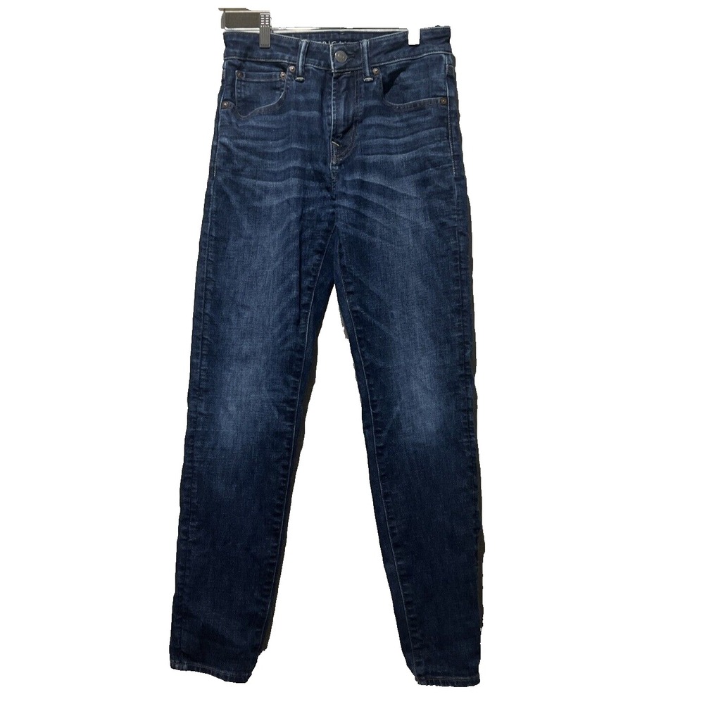 American Eagle AirFlex+ Slim Straight Jeans Men's‎ 28 x 32  Dark Wash Stretch